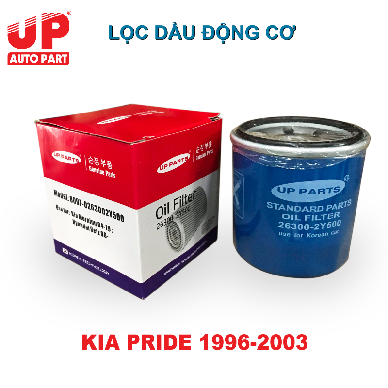 Lọc dầu lọc nhớt động cơ ô tô, cốc lọc dầu kia pride 1996-2003