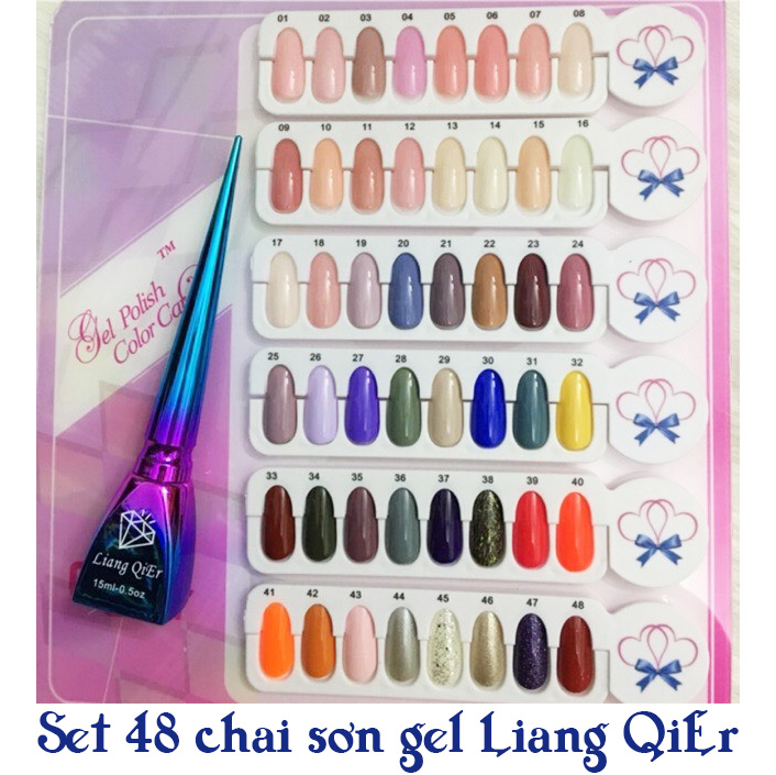 Set sơn gel cao cấp 48 chai tặng kèm bảng màu