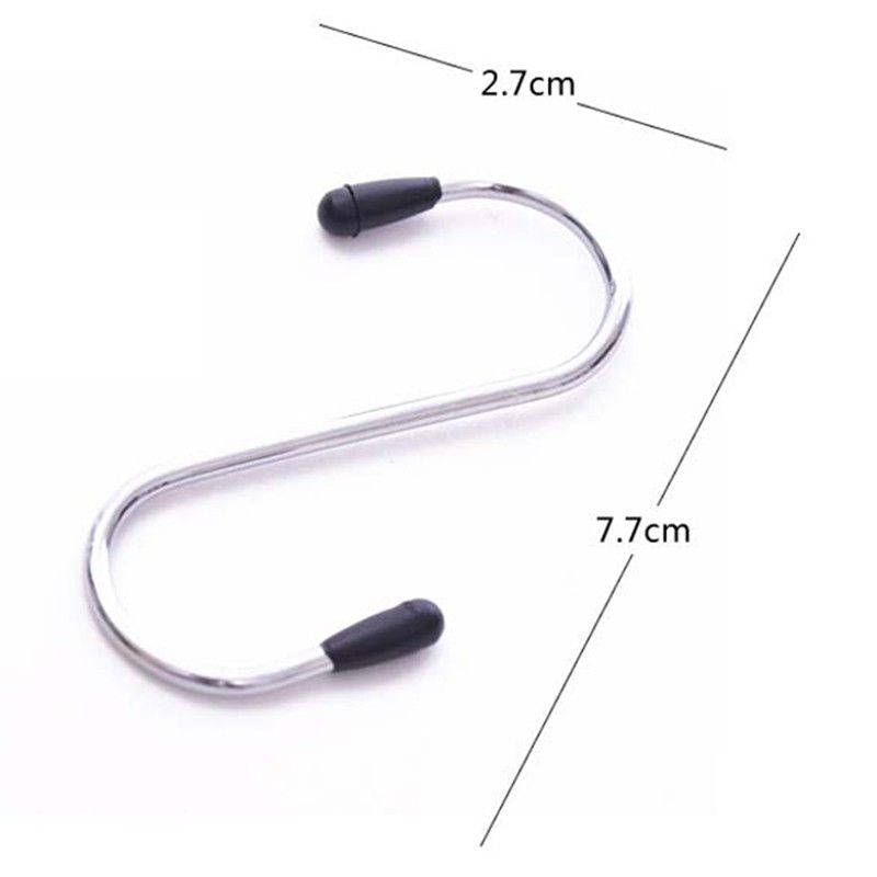Bộ 4 móc treo đồ Inox hình chữ S có hộp | Shopee Việt Nam