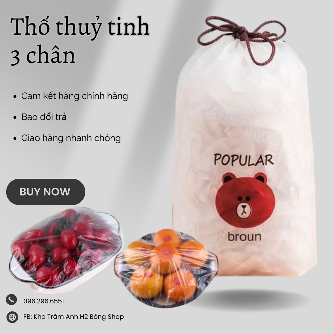 Set 100 túi bọc đồ ăn thay màng bọc thực phẩm
