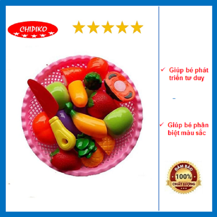 Đồ chơi cắt hoa quả bằng nhựa nguyên sinh cho bé