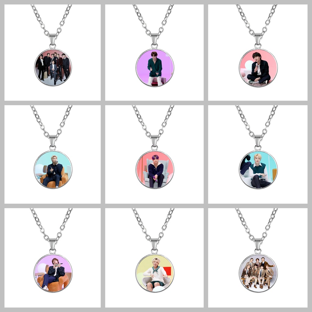 Vòng cổ IN HÌNH Festa 2021 Bangtan Boys Jin Jimin Jungkook J-Hope RM V Suga xinh xắn quà tặng độc đáo idol thần tượng kpop