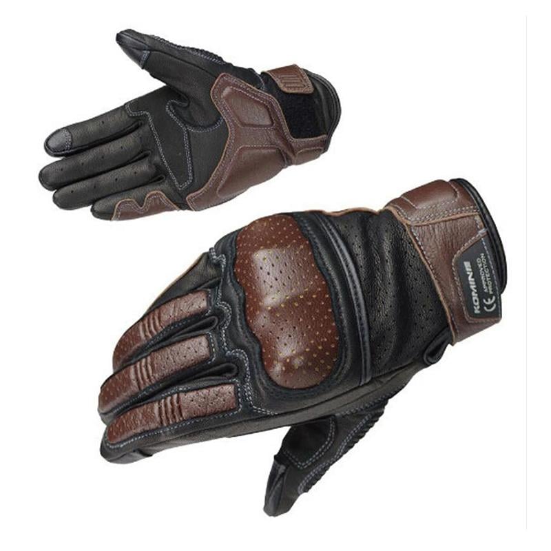 Găng tay da komine gk217 cao cấp