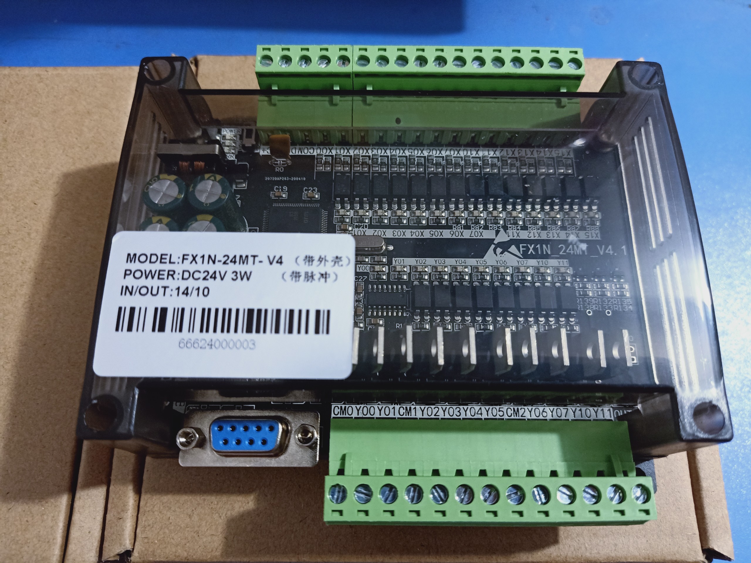 Board PLC FX1N-24MT, Bộ lập trình V4.1 New, đặc biệt có 2 kênh phát xung đến 100 Khz