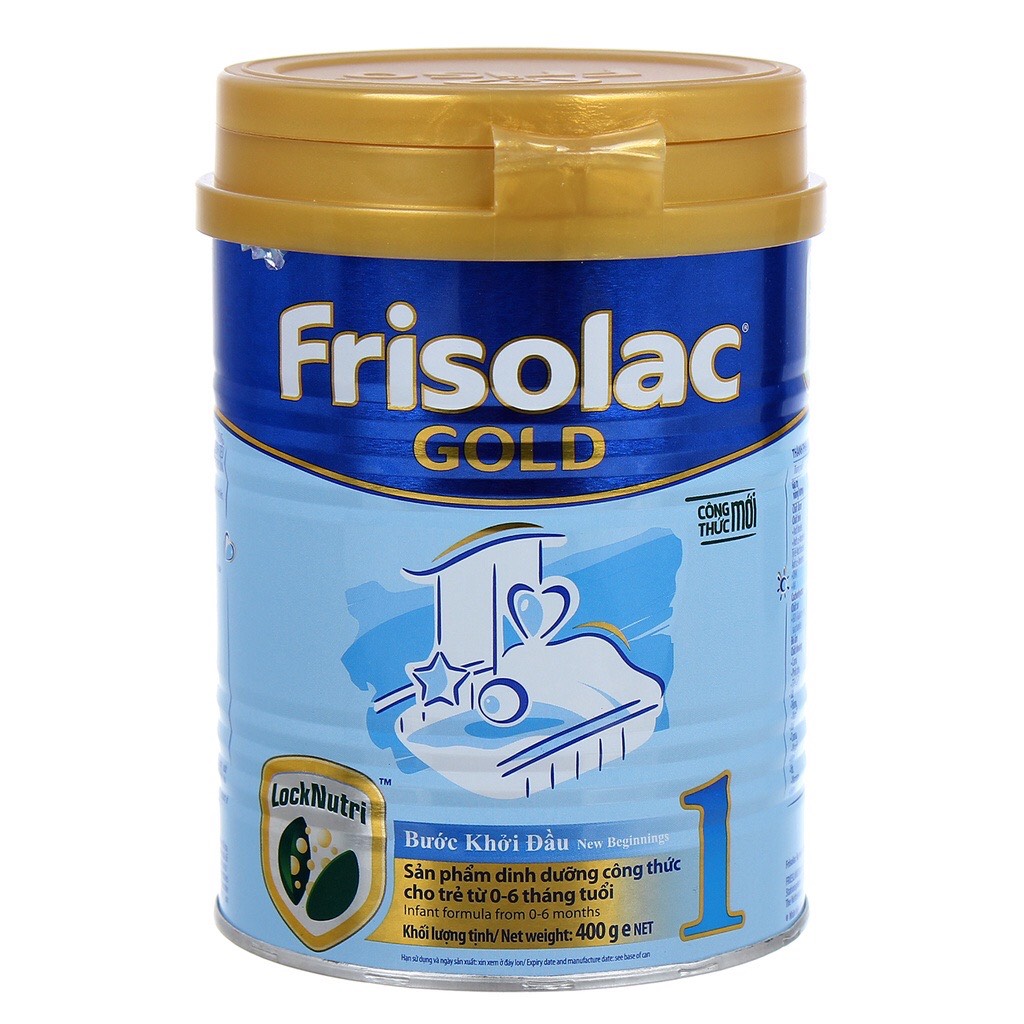 Thanh lý sữa bột frisolac số 1 400g date t3/2022