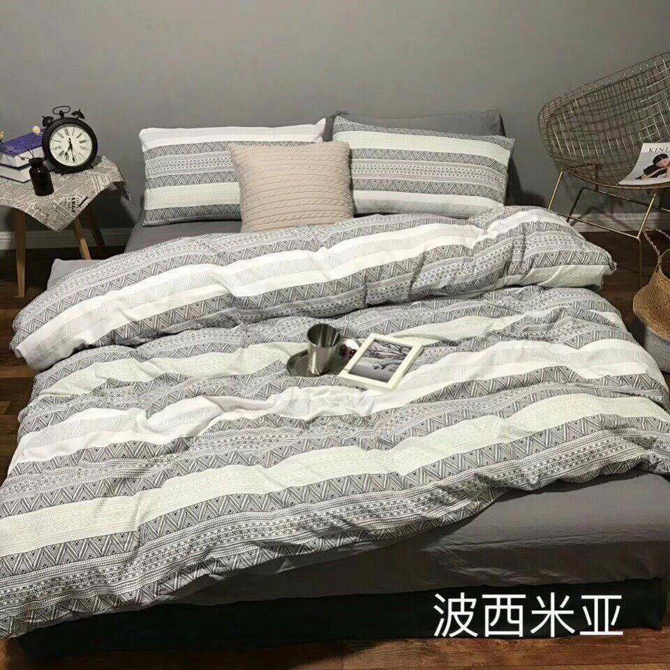 BỘ CHĂN GA GỐI HÀN QUỐC HOẠ TIẾT THỔ CẨM CHẤT ĐŨI NHẬP.