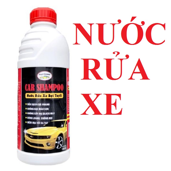 [HCM]Nước rửa xe bọt tuyết Car Shampoo Autopro 1L MSS34