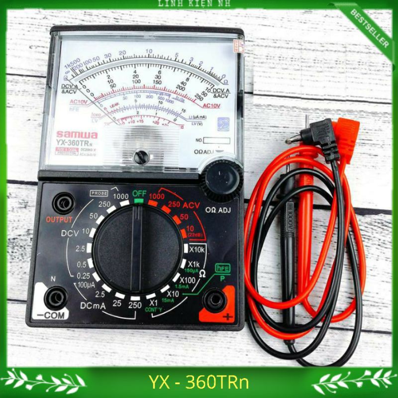 Đồng hồ đo điện vom yx - 360trn có kèm dây đo.