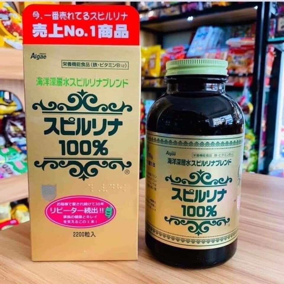 Tảo xoắn Spirulina Nhật Bản 2200 viên
