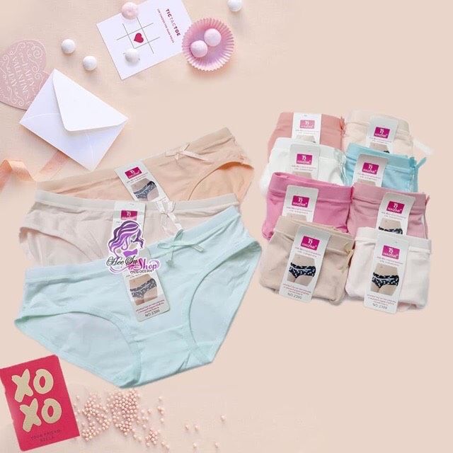 Combo 10 quần nhỏ cotton form 45-52kg. quần lót. quần chíp