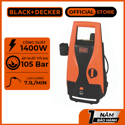 Máy phun xịt áp lực Black+Decker PW1450TD-B1 |1400W, 105bar | Bảo hành 1 năm | Chính hãng