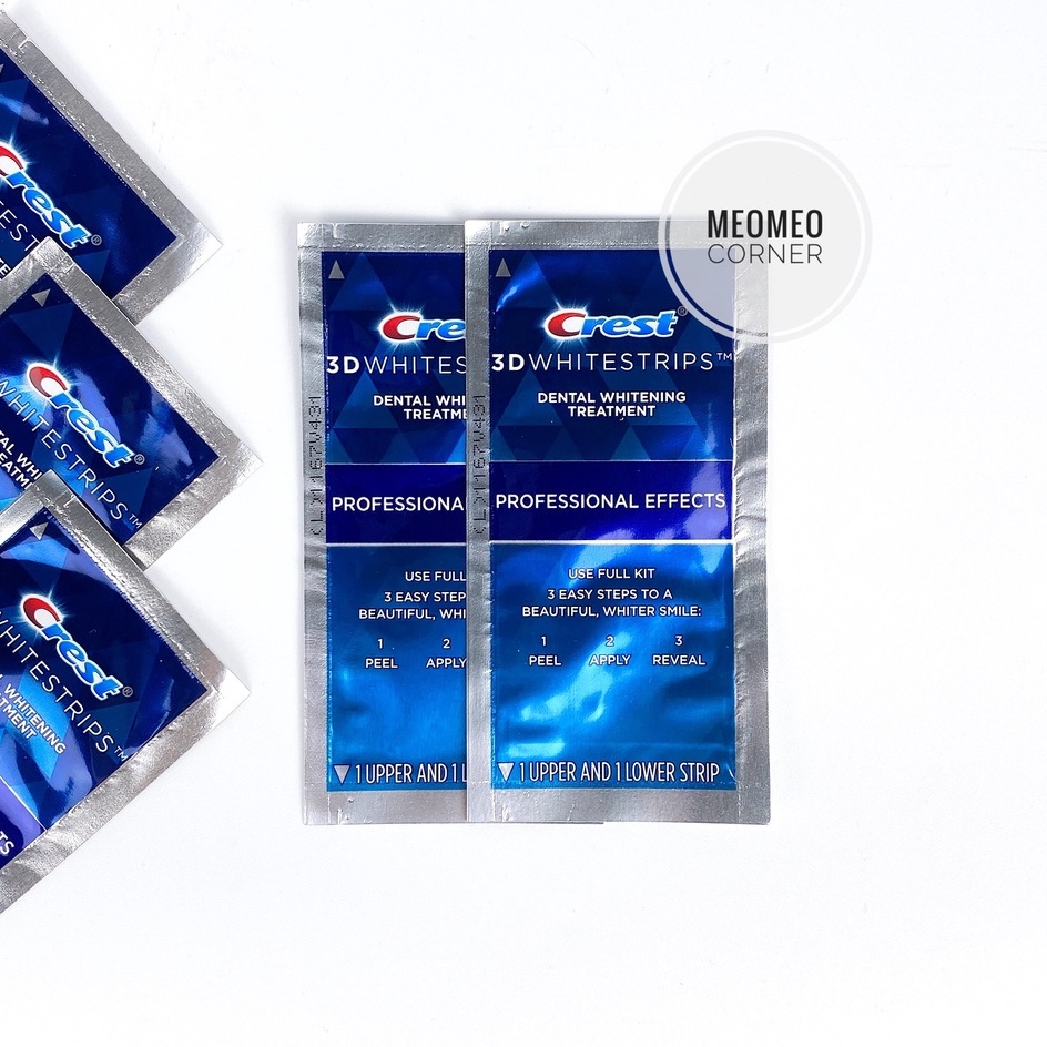 Miếng dán trắng răng crest 3D Crest Professional Effects trắng nhanh