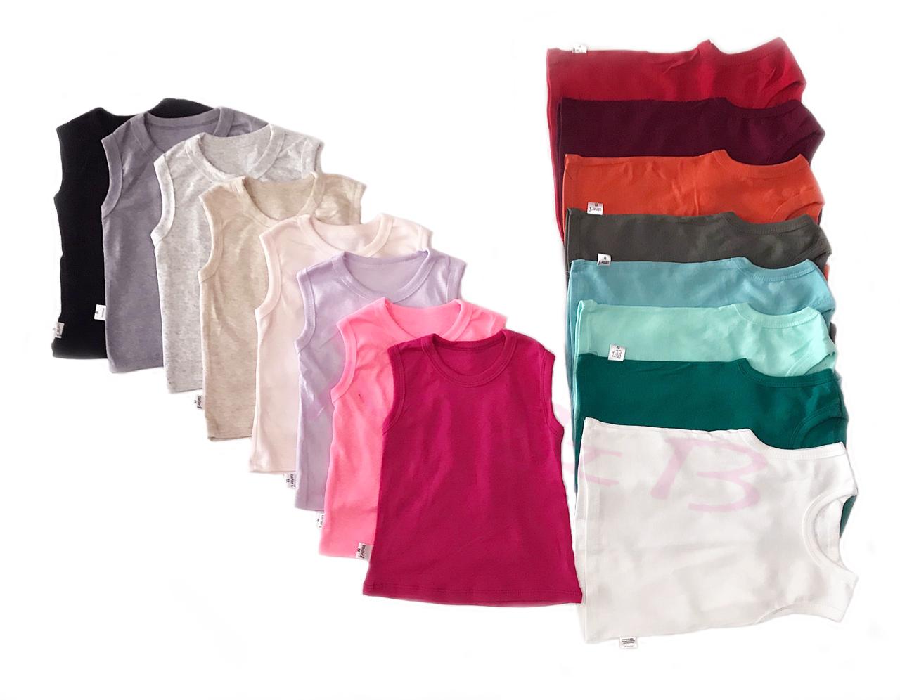 Áo thun ba lỗ cho bé trai và bé gái-combo 4 áo