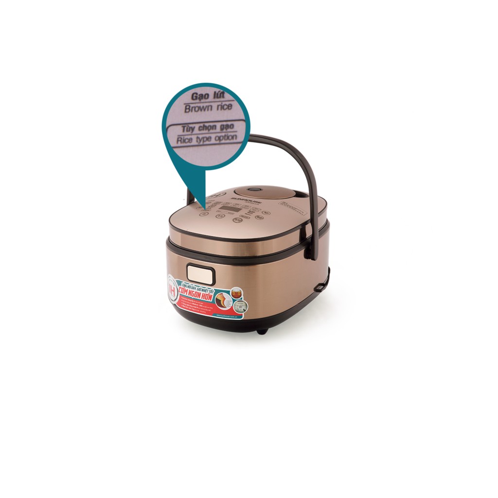 Nồi cơm điện cao tần 1.5l sunhouse mama shd8955