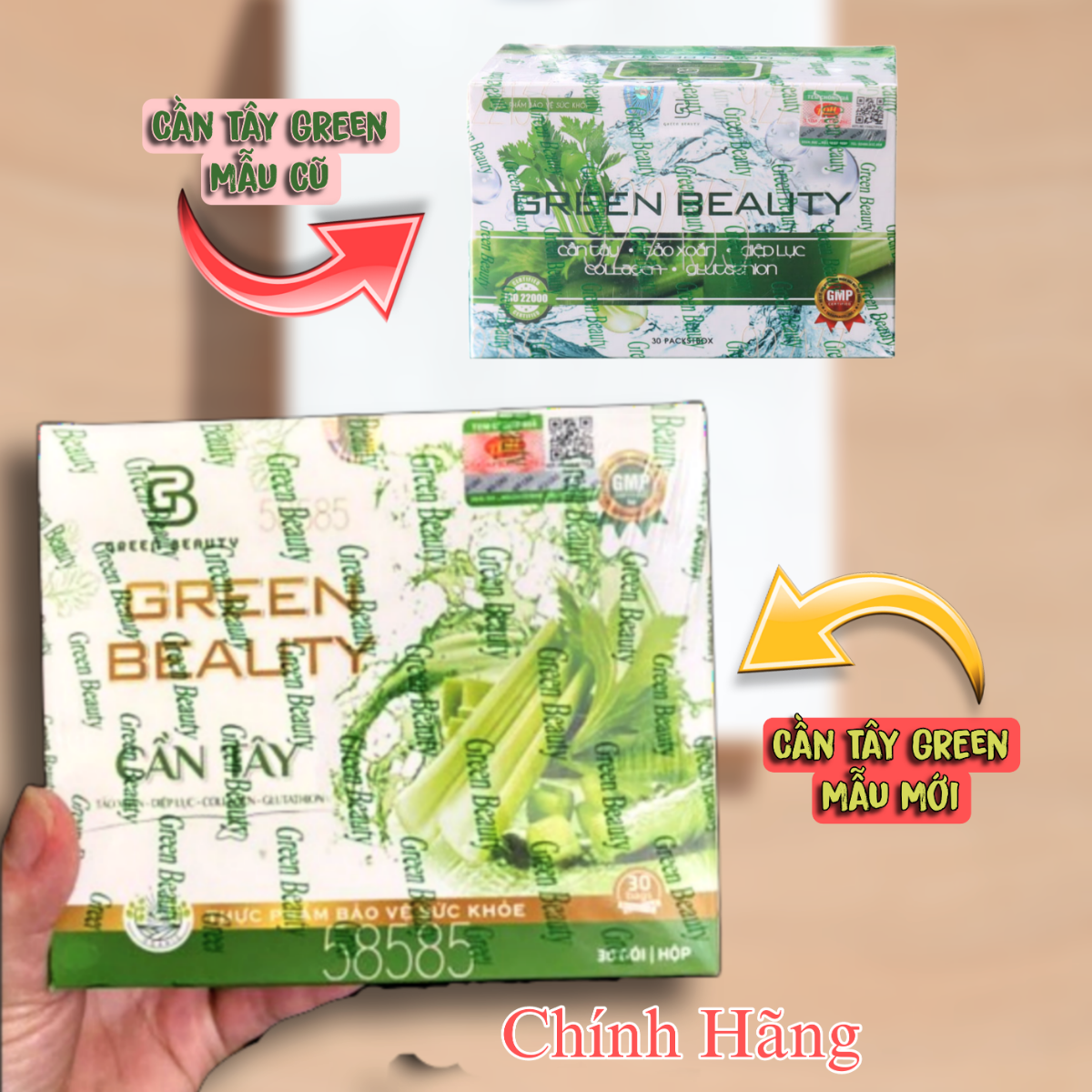 Nước ép cần tây green beauty 30 gói - chính hãng - cần tây dáng đẹp - eo thon