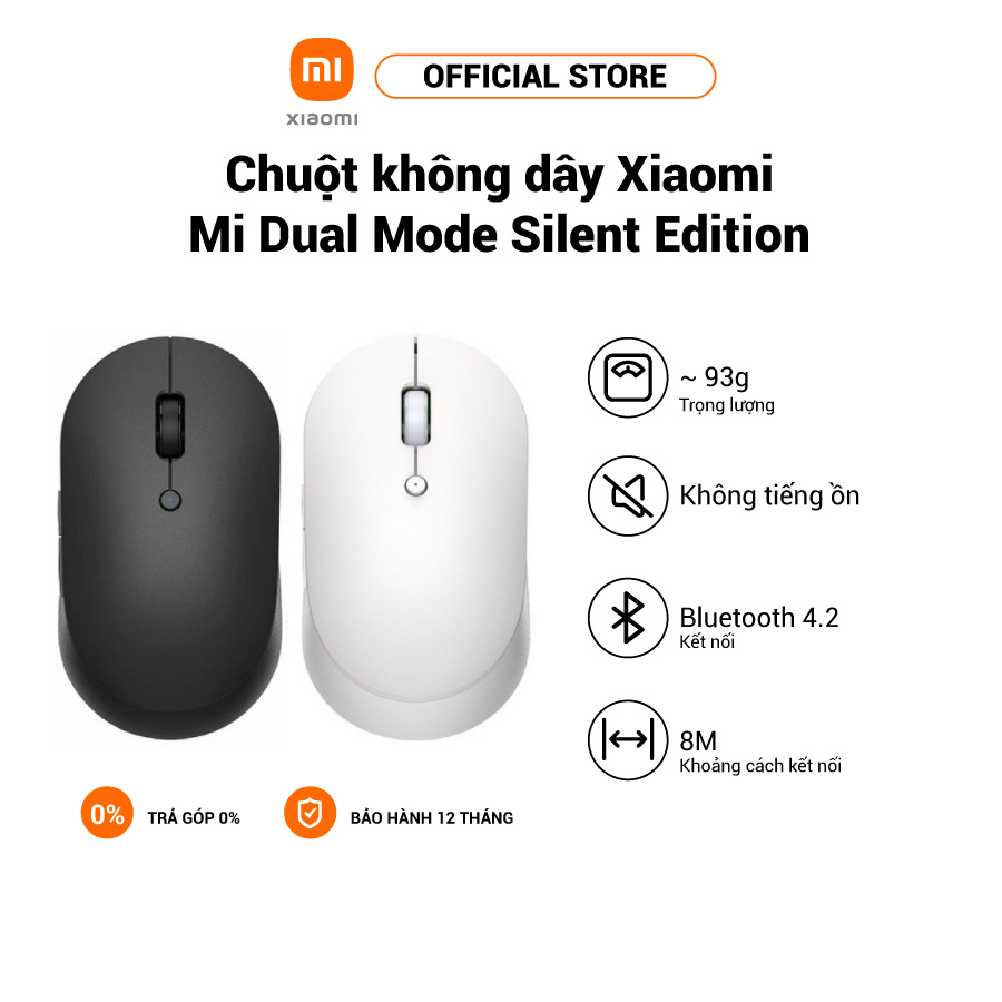 Chuột không dây Xiaomi Mi Dual Mode Silent Edition