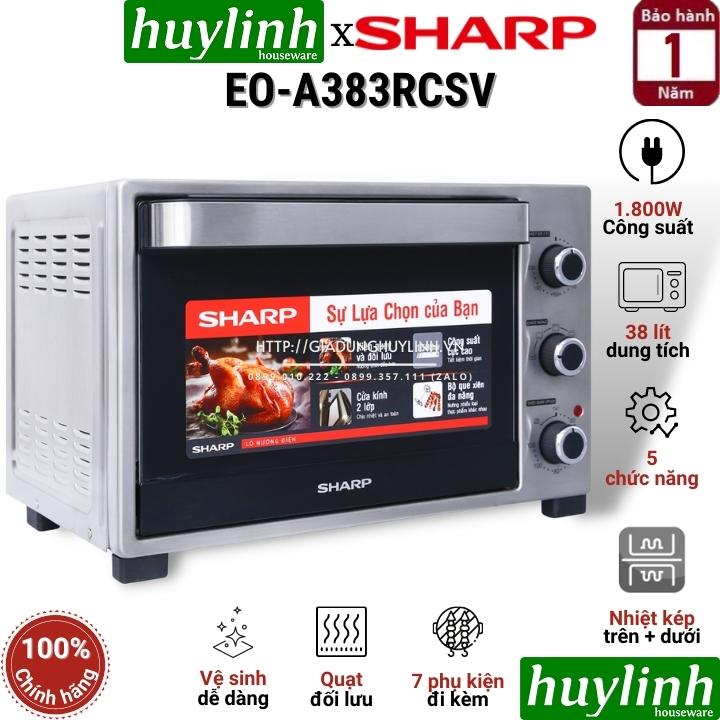Lò nướng đối lưu 38 lít sharp eo-a383rcsv-st -