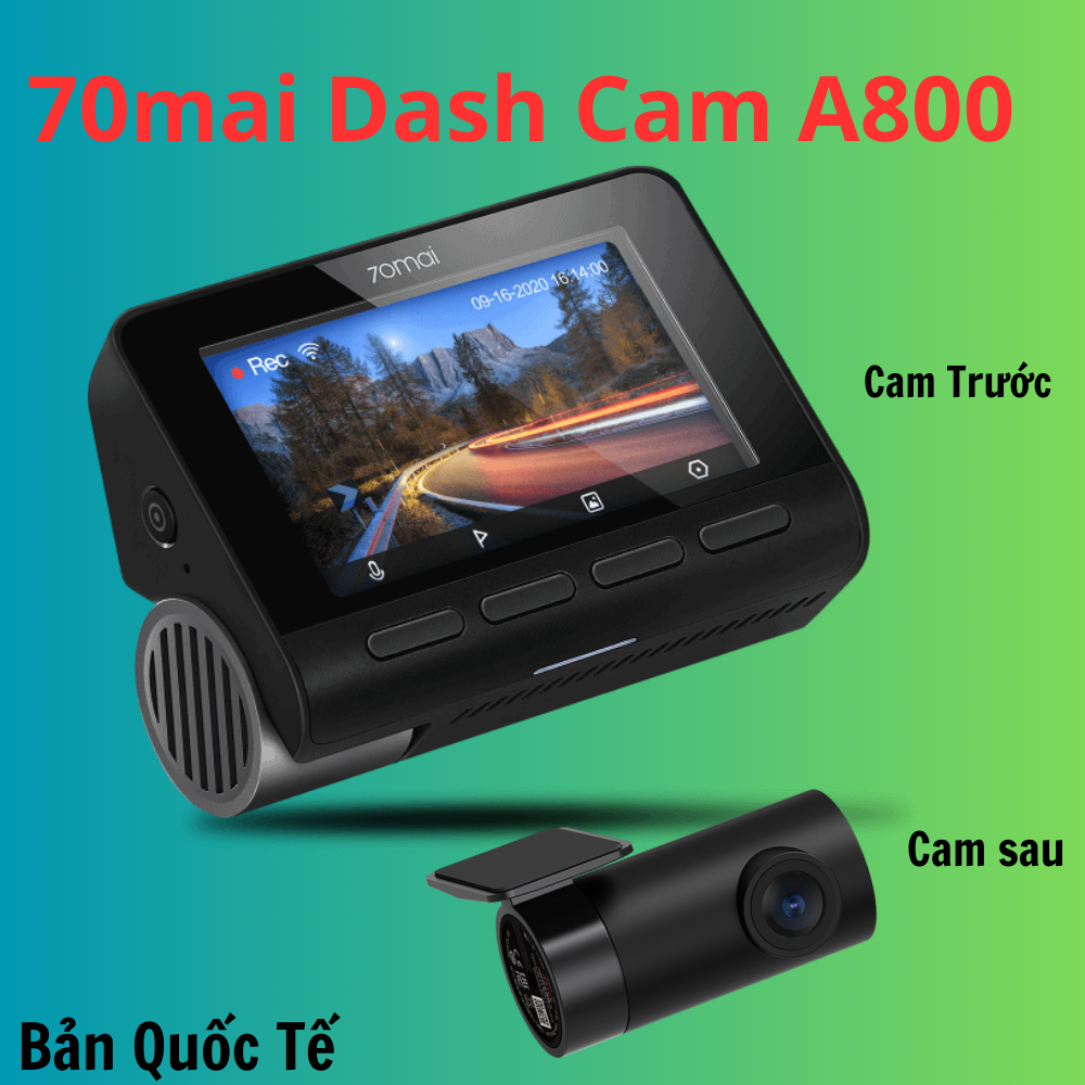 70Mai A800Se 4K Hdr Dash Cam - International Version - Top-Notch Video Recording Quality Giá 3,290,000 Đồng*Miễn phí vận chuyển