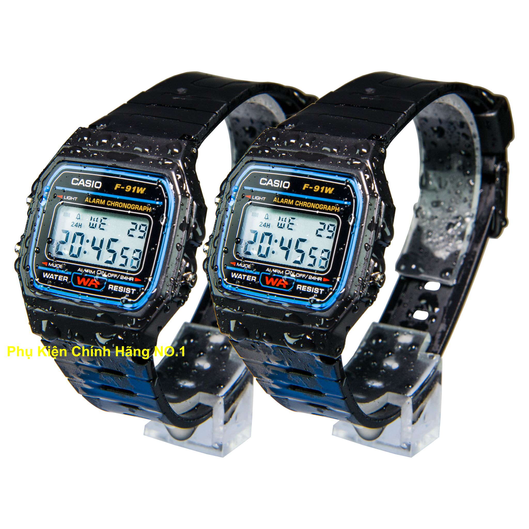 Combo 2 đồng hồ điện tử casio f-91w chính hãng made in japan, đồng hồ casio chống nước, đồng hồ casio siêu bền, đồng hồ casio huyền thoại