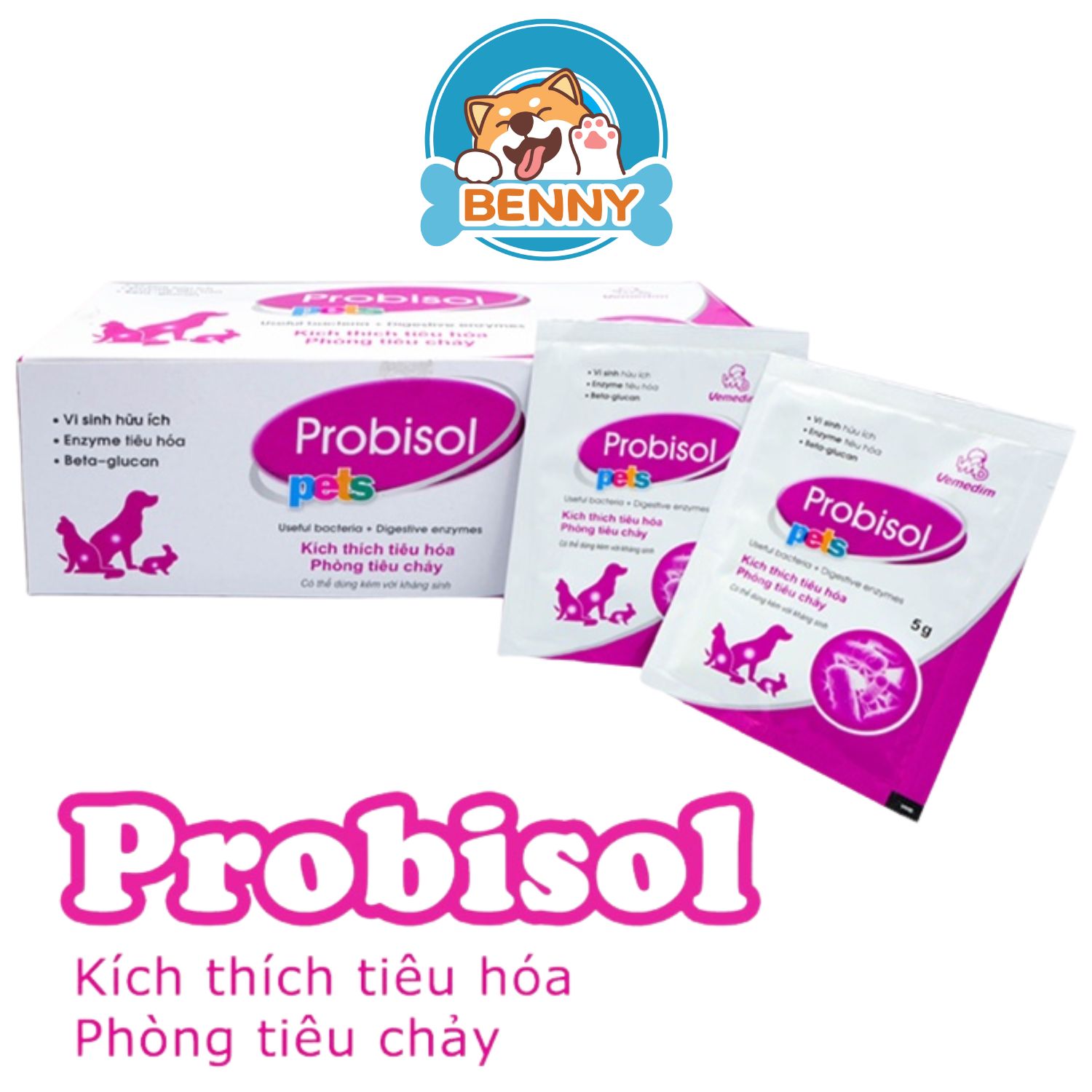 [CHÍNH HÃNG] Men Tiêu Hóa PROBISOL cho Chó Mèo gói 5Gr