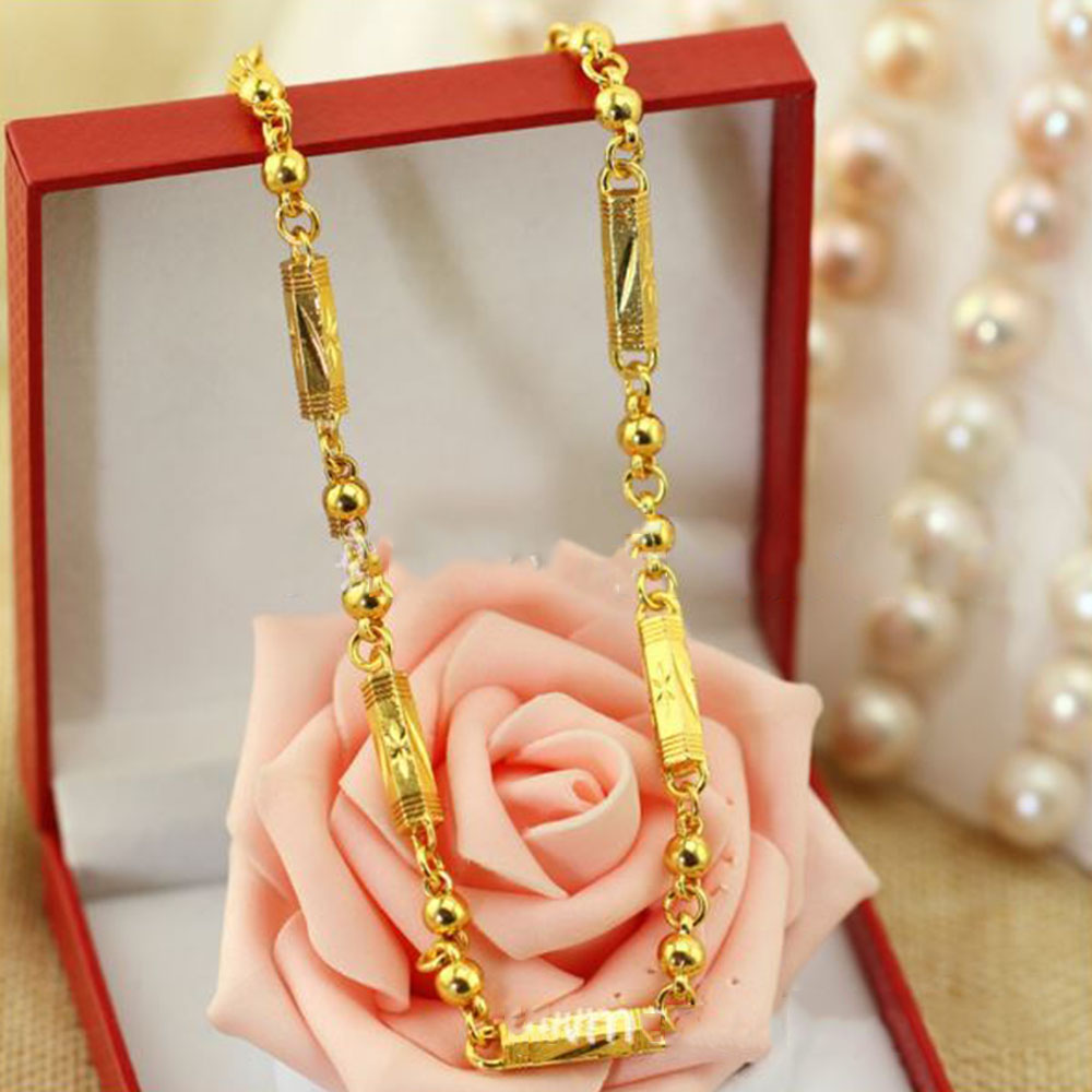 Dây Chuyền Nam Nữ Mạ Vàng 24k Khối Đặc Cao Cấp ( DC - 05) - Mặt Dây Được Thiết Kế Sang Trọng !!!