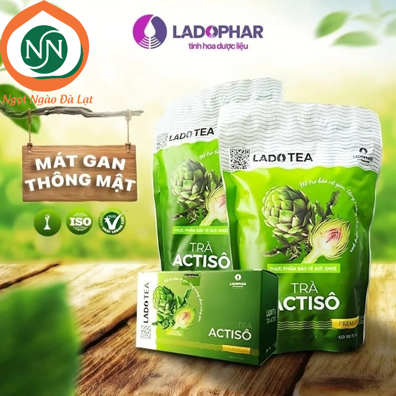 Trà túi lọc atiso ladophar thượng hạng |ngọt ngào đà lạt store| mát gan, giải nhiệt