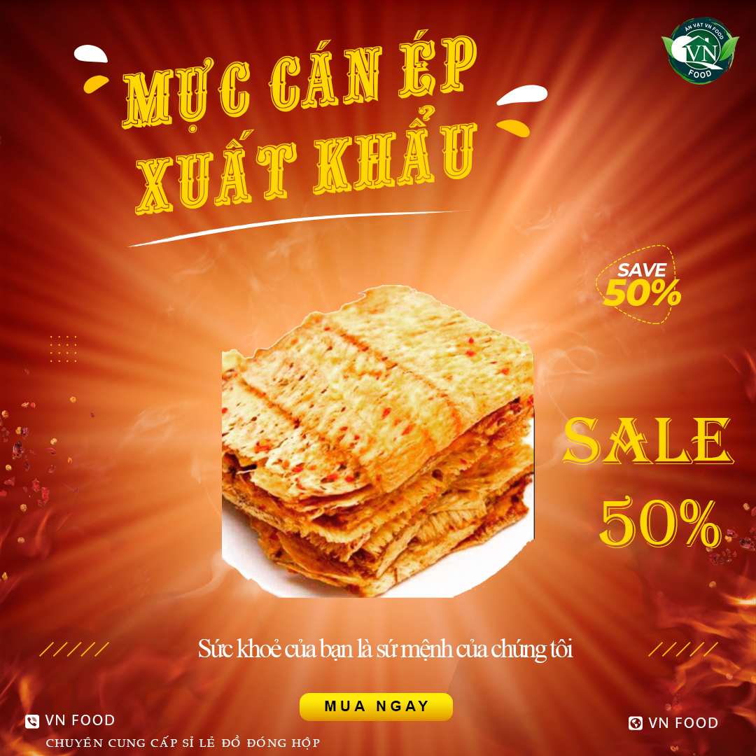 200g mực cán ép tẩm gia vị xuất khẩu