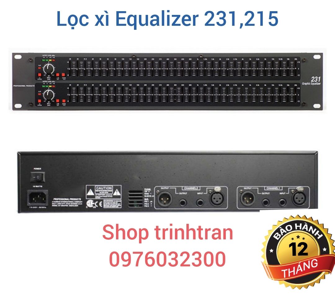 Thiết bị xử lý âm thanh equalizer , lọc xì âm thanh karaoke 215s chống hú rít , lọc xì âm thanh 231, 215s cao cấp. bh 12 tháng.