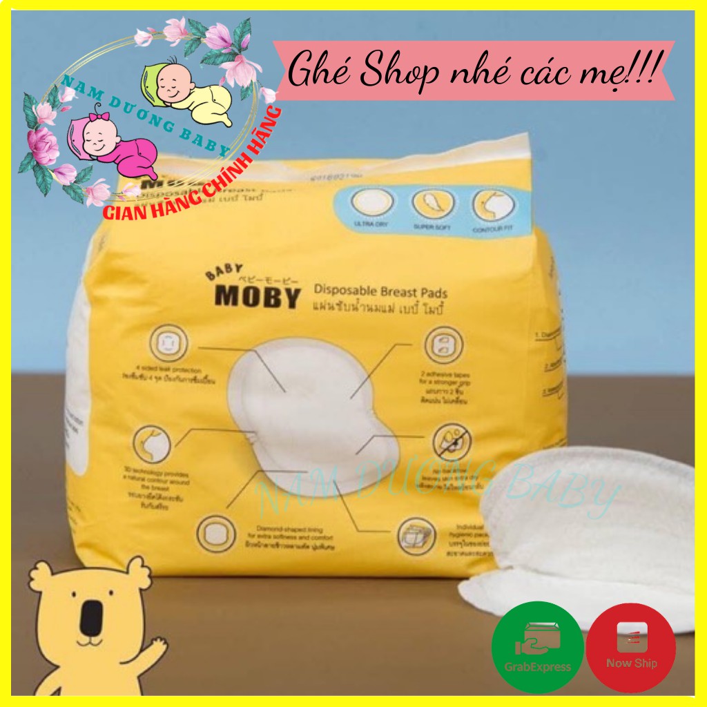 Miếng lót thấm sữa moby thái lan.