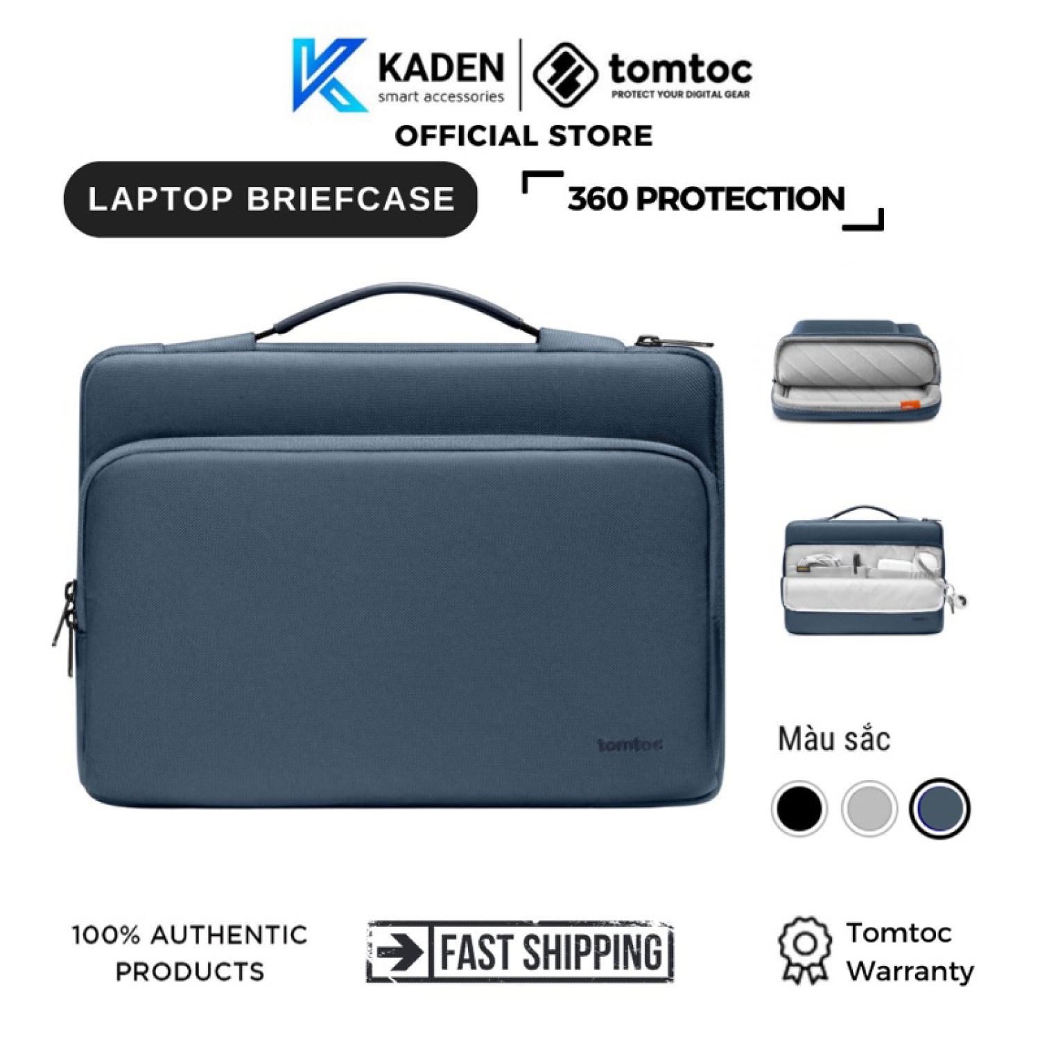 Tomtoc (USA) briefcase MB 13/15/16 Naviblue-A14-Intl