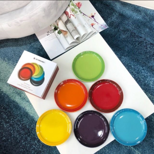 SET ĐĨA LE CREUSET 6 CHIẾC 18cm và 23 cm