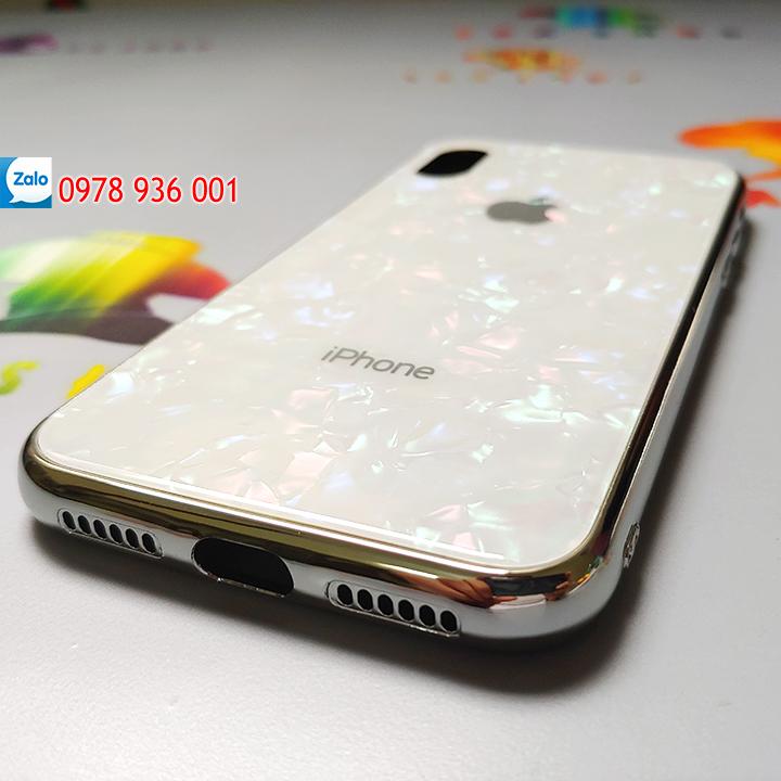 Ốp lưng iphone x / xs / xs max / xr vân đá - chống sốc - cao cấp - ốp lưng kính iphone - case iphone xs max