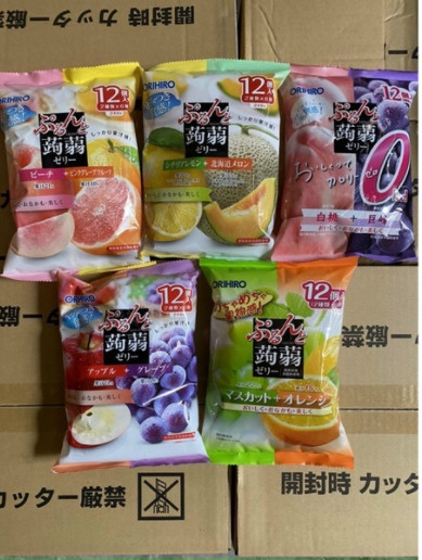 Thạch hoa quả Orihiro 12 gói 240g-Nhật Bản date T4 2024