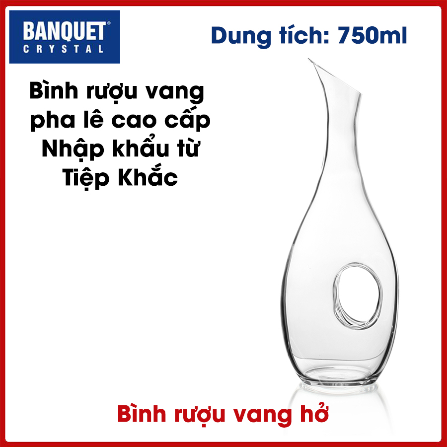 Bình đựng rượu vang decanter dung tích 750ml