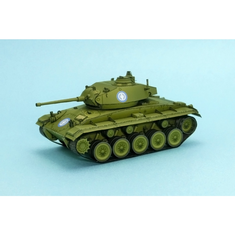 Mô hình giấy 3D  xe tank M24 Chaffee tỉ lệ 1/72