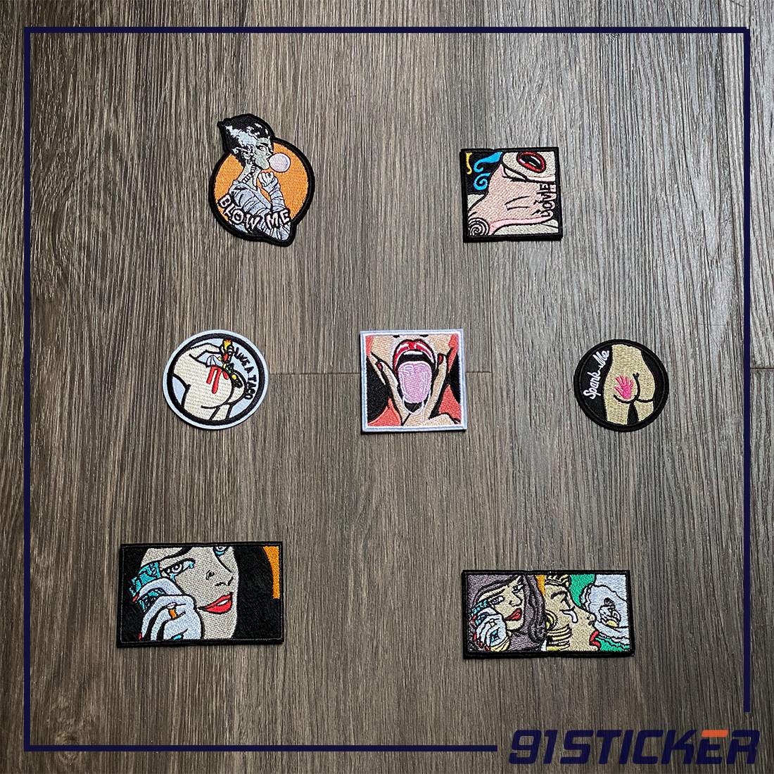 Sticker/Patch vải dùng ủi/là trang trí cho quần áo, mũ nón, phụ kiện, túi xách, balo ...v