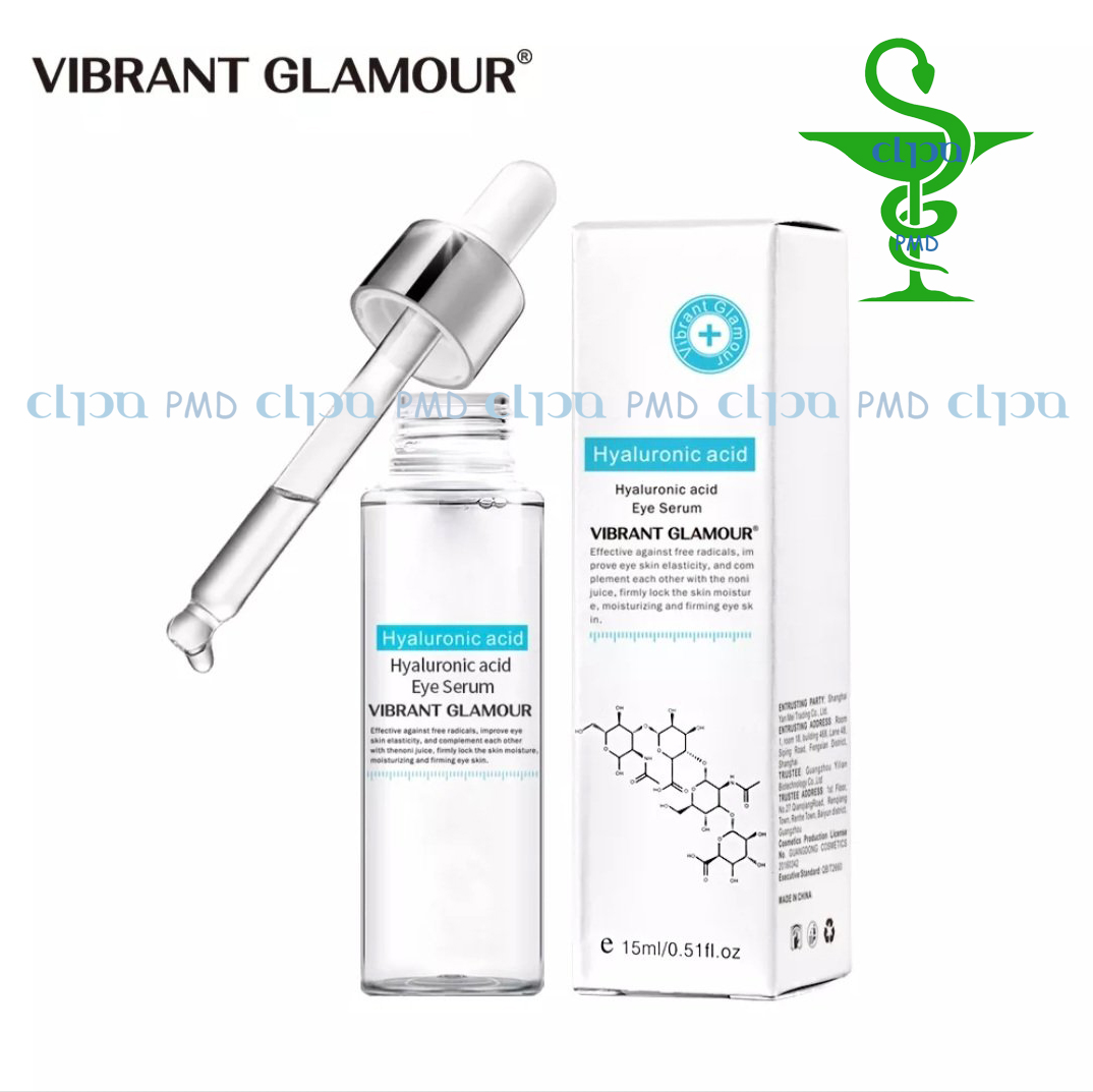 SERUM CHỐNG NHĂN VÙNG MẮT & XÓA QUẦNG THÂM TÚI MẮT VIBRANT GLAMOUR HYALURONIC ACID EYE SERUM 15ml