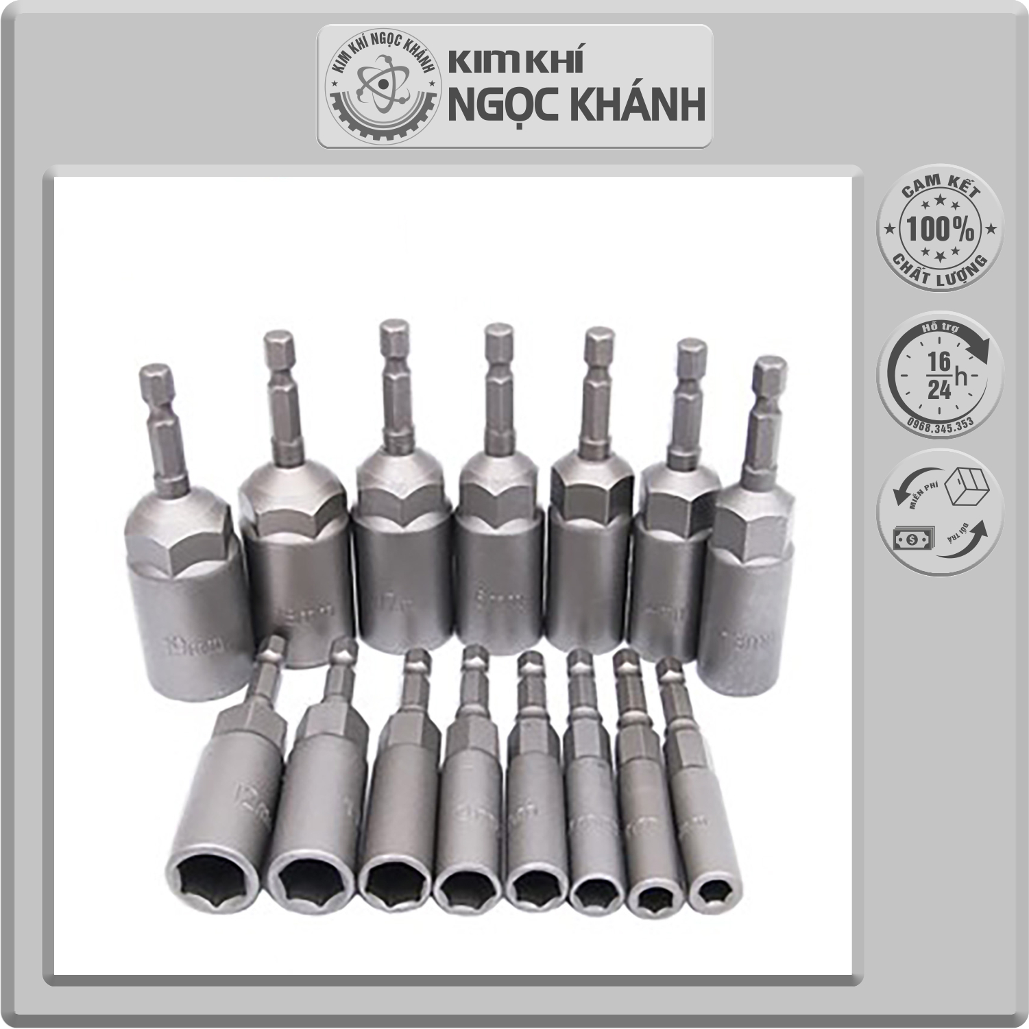 Đầu chụp, đầu bắn bulong 80mm đầy đủ kích thước