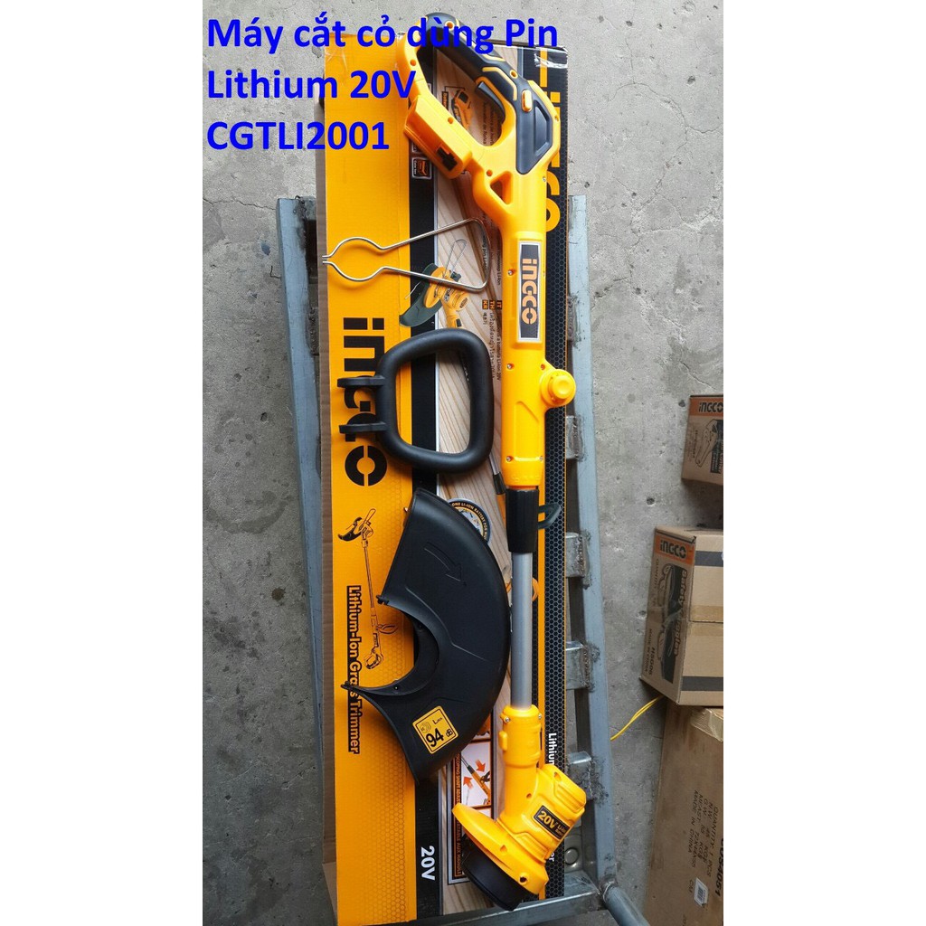 Máy cắt cỏ dùng pin lithium 20v ingco cgtli20018