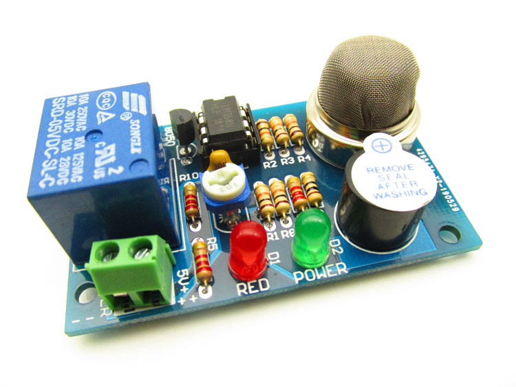 Mq2 Khói Báo Động Điện Tử Tự Làm Sản Xuất Kit Phụ Tùng Các Bộ Phận Dễ Cháy Khí Đốt Tự Nhiên Rò Rỉ Âm Thanh Và Ánh Sáng Báo Động