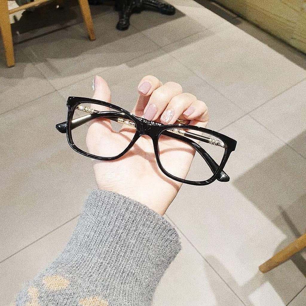 Kính Mát Nam Nữ Gọng Kính Mắt Giả Cận Form Vuông Trẻ Trung
