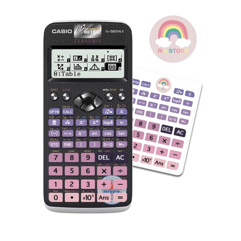 [HCM]Dán phím máy tính casio 580