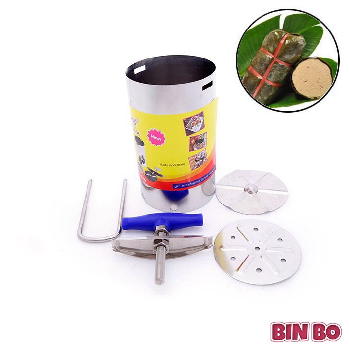 Khuôn làm giò inox cao cấp loại 1kg Vạn Lợi Dragon khuôn làm giò thủ inox loại 1kg