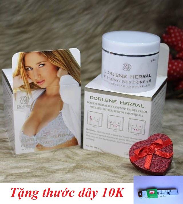 Kem Nở Ngực Thái Lan DORLENE HERBAL - Ngực Căng Tròn - Săn Chắc - Tặng thước dây kiểm tra vòng một