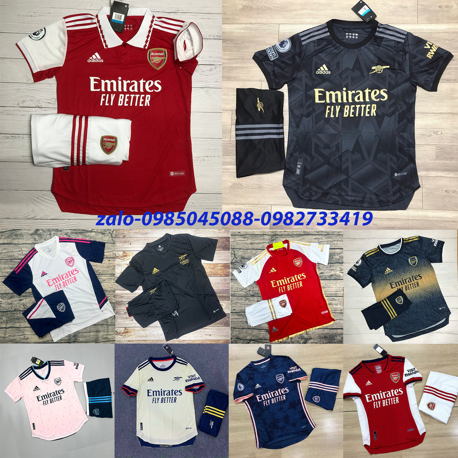 Áo bóng đá Câu LẠc Bộ Arsenal -Mùa Giải Mới-Chất Polyeste Thái Cao Cấp-Mẫu Mùa Giải Mới- Siêu Thoáng,Siêu Bền,Thoáng mát