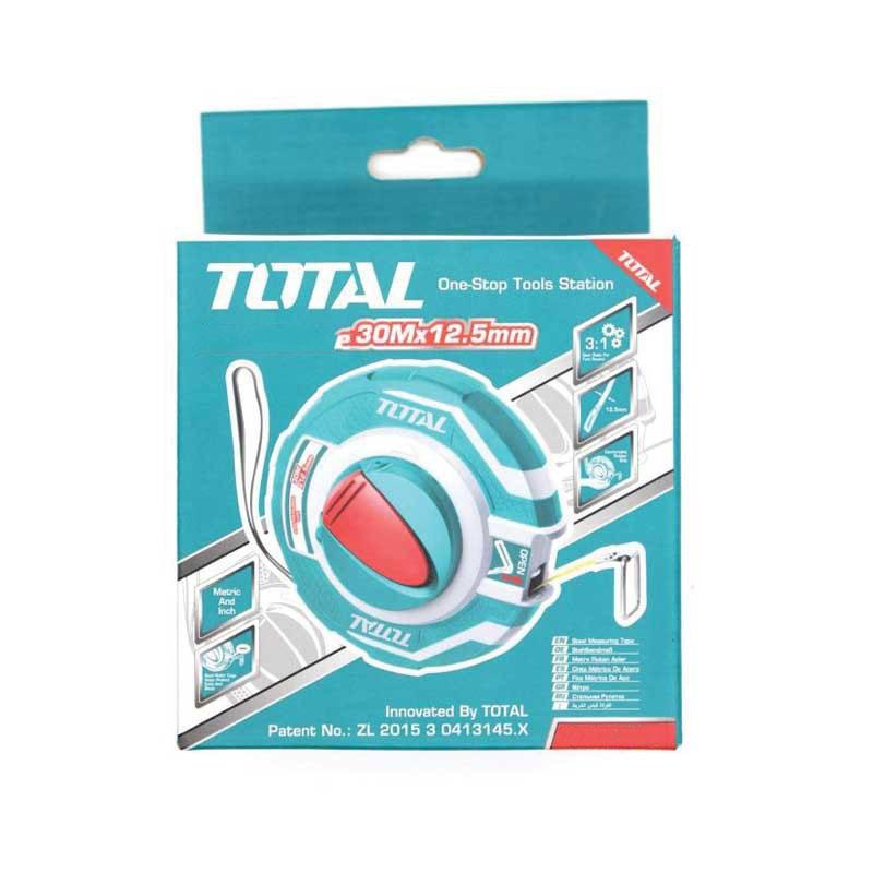 30m Thước dây làm bằng sợi thủy tinh TOTAL TMTF12306