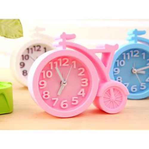 Đồng hồ báo thức để bàn hình xe đạp cực cute