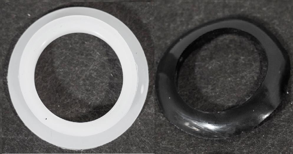 [HCM]Phi 47 - Bộ ron (Jioăng) silicon chịu nhiệt và ron chụp ngoài cao su chắn bụi phi 47 dùng cho máy nước nóng NLMT