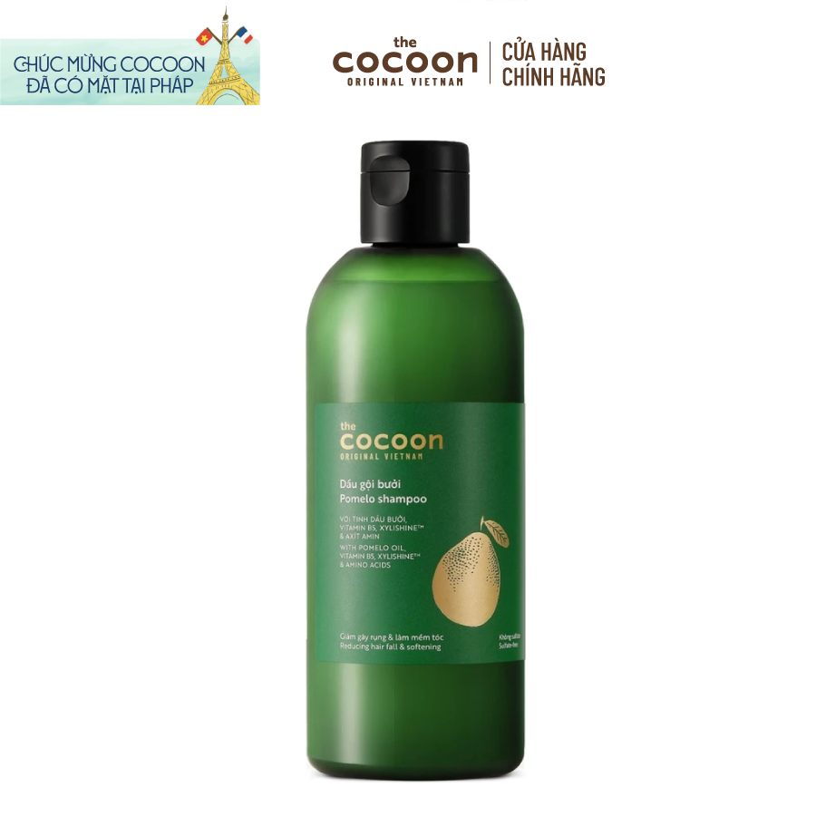 Dầu gội bưởi Cocoon giúp giảm gãy rụng và làm mềm tóc 310ml