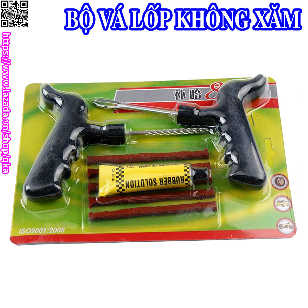 Bộ dụng cụ vá lốp xe máy ô tô không ruột không săm tiên đụng VT08